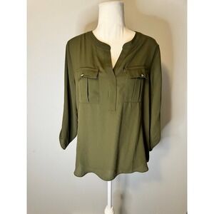 New york & Company Small‎ Olive Green Top